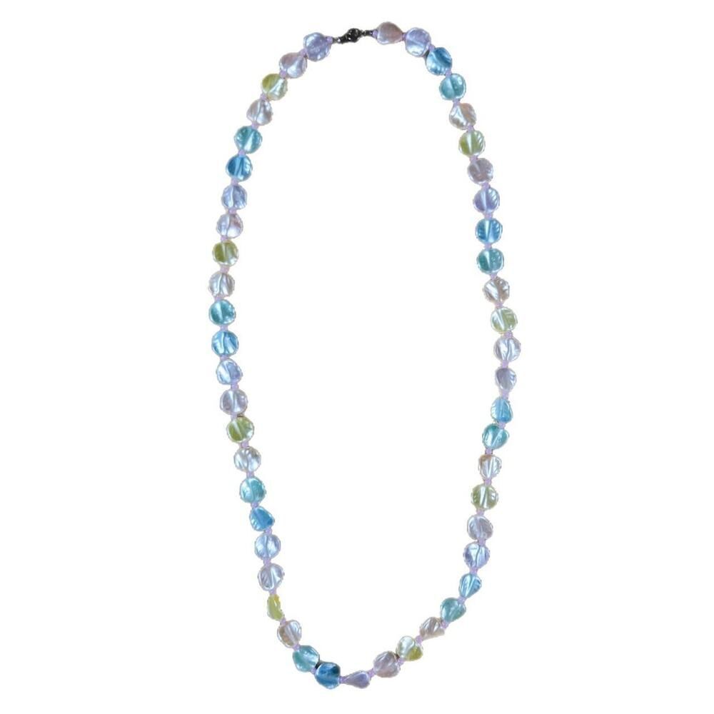 VINTAGE PASTEL NECKLACE GRANDMA ARTSY TWEE BOHEMIAN BEACH COASTAL GRANDMA HIPPIE